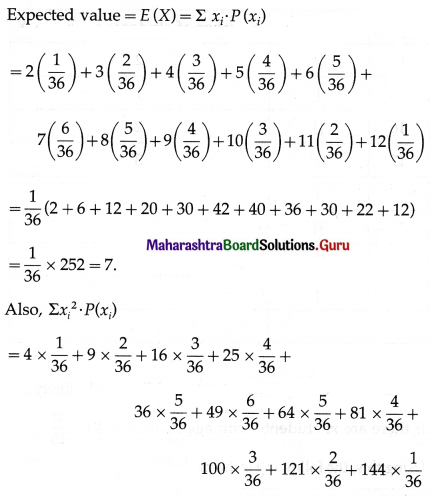 Maharashtra Board 12th Maths Solutions Chapter 7 Probability Distributions Ex 7.1 Q14.2