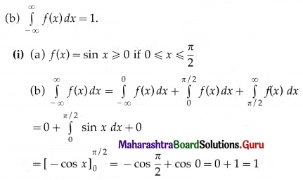 Maharashtra Board 12th Maths Solutions Chapter 7 Probability Distributions Ex 7.2 Q1