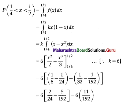 Maharashtra Board 12th Maths Solutions Chapter 7 Probability Distributions Ex 7.2 Q4.2