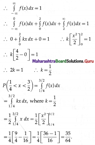 Maharashtra Board 12th Maths Solutions Chapter 7 Probability Distributions Ex 7.2 Q4