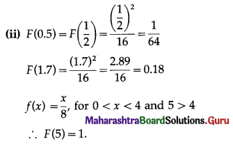 Maharashtra Board 12th Maths Solutions Chapter 7 Probability Distributions Ex 7.2 Q8.1