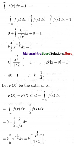 Maharashtra Board 12th Maths Solutions Chapter 7 Probability Distributions Miscellaneous Exercise 7 II Q15