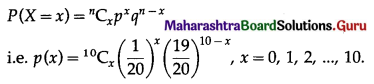 Maharashtra Board 12th Maths Solutions Chapter 8 Binomial Distribution Ex 8.1 Q3