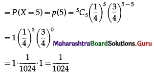 Maharashtra Board 12th Maths Solutions Chapter 8 Binomial Distribution Ex 8.1 Q4.1