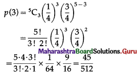 Maharashtra Board 12th Maths Solutions Chapter 8 Binomial Distribution Ex 8.1 Q4.2