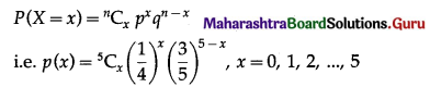 Maharashtra Board 12th Maths Solutions Chapter 8 Binomial Distribution Ex 8.1 Q4