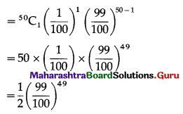 Maharashtra Board 12th Maths Solutions Chapter 8 Binomial Distribution Ex 8.1 Q8.1