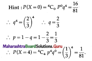 Maharashtra Board 12th Maths Solutions Chapter 8 Binomial Distribution Miscellaneous Exercise 8 I Q5