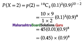 Maharashtra Board 12th Maths Solutions Chapter 8 Binomial Distribution Miscellaneous Exercise 8 II Q13.2