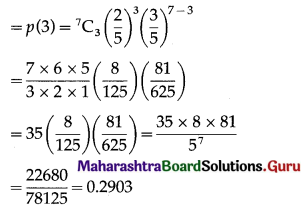 Maharashtra Board 12th Maths Solutions Chapter 8 Binomial Distribution Miscellaneous Exercise 8 II Q15.1
