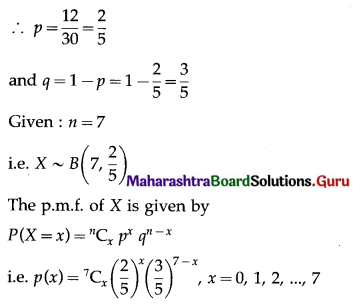 Maharashtra Board 12th Maths Solutions Chapter 8 Binomial Distribution Miscellaneous Exercise 8 II Q15