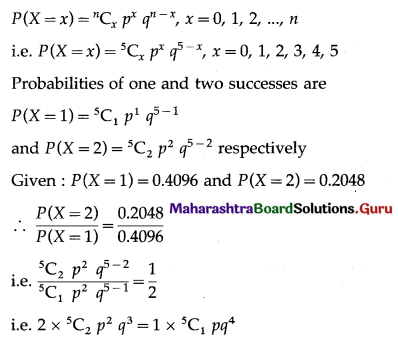 Maharashtra Board 12th Maths Solutions Chapter 8 Binomial Distribution Miscellaneous Exercise 8 II Q17