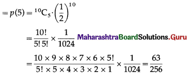 Maharashtra Board 12th Maths Solutions Chapter 8 Binomial Distribution Miscellaneous Exercise 8 II Q3.1