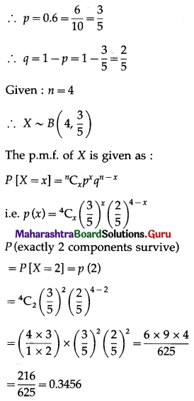 Maharashtra Board 12th Maths Solutions Chapter 8 Binomial Distribution Miscellaneous Exercise 8 II Q9