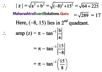 Maharashtra Board 11th Maths Solutions Chapter 1 Complex Numbers Ex 1.3 Q1 (iii)