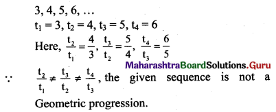 Maharashtra Board 11th Maths Solutions Chapter 2 Sequences and Series Ex 2.1 Q1 (iv)