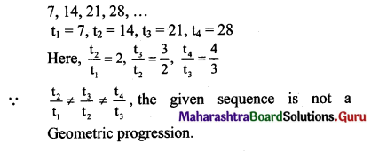 Maharashtra Board 11th Maths Solutions Chapter 2 Sequences and Series Ex 2.1 Q1 (v)
