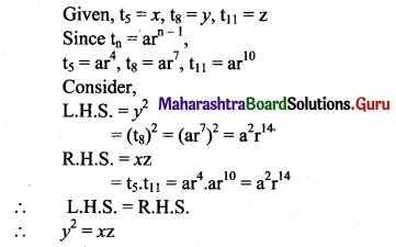 Maharashtra Board 11th Maths Solutions Chapter 2 Sequences and Series Ex 2.1 Q9
