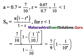 Maharashtra Board 11th Maths Solutions Chapter 2 Sequences and Series Ex 2.2 Q1 (iii)