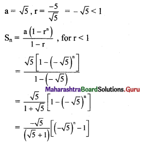 Maharashtra Board 11th Maths Solutions Chapter 2 Sequences and Series Ex 2.2 Q1 (iv)