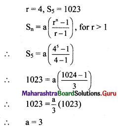 Maharashtra Board 11th Maths Solutions Chapter 2 Sequences and Series Ex 2.2 Q2 (ii)