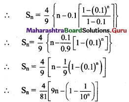 Maharashtra Board 11th Maths Solutions Chapter 2 Sequences and Series Ex 2.2 Q6 (i)