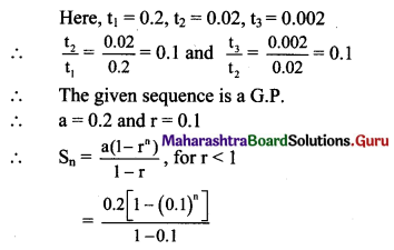 Maharashtra Board 11th Maths Solutions Chapter 2 Sequences and Series Ex 2.2 Q7 (ii)
