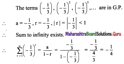Maharashtra Board 11th Maths Solutions Chapter 2 Sequences and Series Ex 2.3 Q6 (ii).1