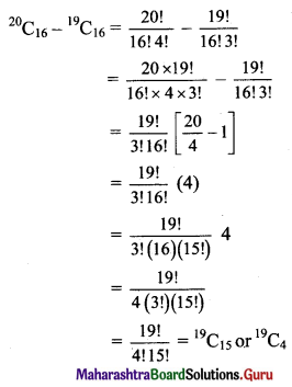 Maharashtra Board 11th Maths Solutions Chapter 3 Permutations and Combination Ex 3.6 Q1 (iv)