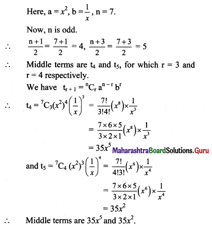 Maharashtra Board 11th Maths Solutions Chapter 4 Methods of Induction and Binomial Theorem Ex 4.3 Q4 (ii)
