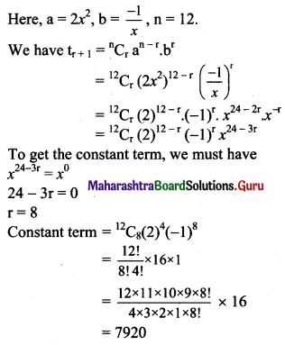Maharashtra Board 11th Maths Solutions Chapter 4 Methods of Induction and Binomial Theorem Miscellaneous Exercise 4 II Q10 (ii)