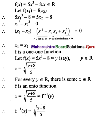 Maharashtra Board 11th Maths Solutions Chapter 6 Functions Miscellaneous Exercise 6 II Q4