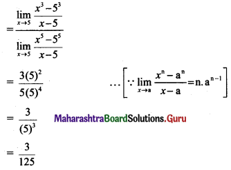 Maharashtra Board 11th Maths Solutions Chapter 7 Limits Ex 7.1 II Q3.1