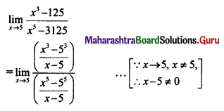 Maharashtra Board 11th Maths Solutions Chapter 7 Limits Ex 7.1 II Q3
