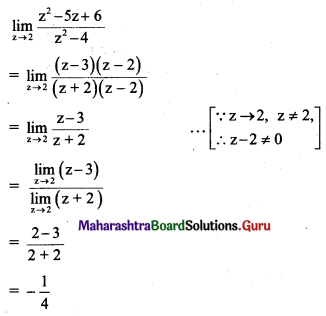 Maharashtra Board 11th Maths Solutions Chapter 7 Limits Ex 7.2 I Q1