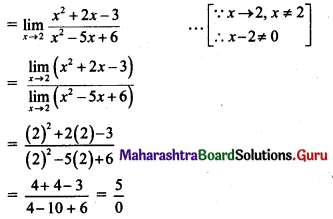 Maharashtra Board 11th Maths Solutions Chapter 7 Limits Ex 7.2 II Q6.1