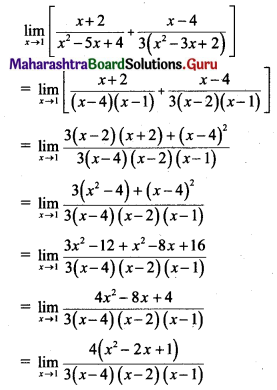 Maharashtra Board 11th Maths Solutions Chapter 7 Limits Ex 7.2 III Q4