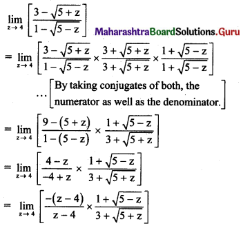 Maharashtra Board 11th Maths Solutions Chapter 7 Limits Ex 7.3 III Q4