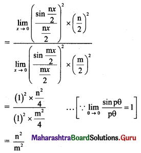 Maharashtra Board 11th Maths Solutions Chapter 7 Limits Ex 7.4 II Q1.1