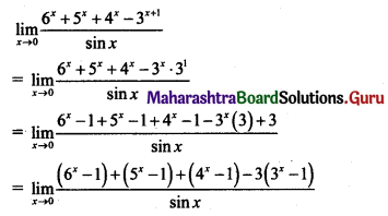 Maharashtra Board 11th Maths Solutions Chapter 7 Limits Ex 7.6 I Q4