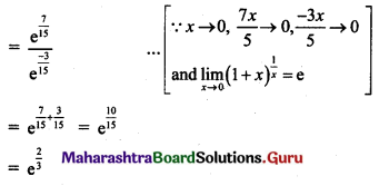Maharashtra Board 11th Maths Solutions Chapter 7 Limits Ex 7.6 II Q6.1