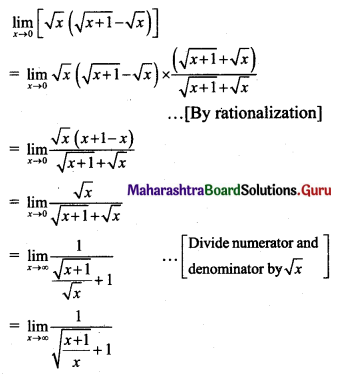 Maharashtra Board 11th Maths Solutions Chapter 7 Limits Ex 7.7 III Q3