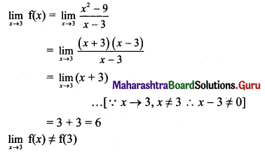 Maharashtra Board 11th Maths Solutions Chapter 8 Continuity Ex 8.1 Q1 (iii)