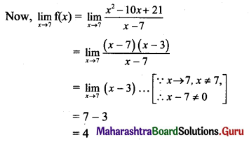 Maharashtra Board 11th Maths Solutions Chapter 8 Continuity Ex 8.1 Q6 (i)