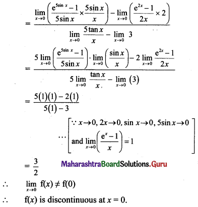 Maharashtra Board 11th Maths Solutions Chapter 8 Continuity Ex 8.1 Q9 (i).1