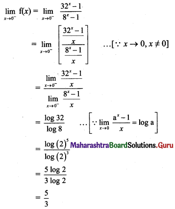 Maharashtra Board 11th Maths Solutions Chapter 8 Continuity Ex 8.1 Q9 (ii).1