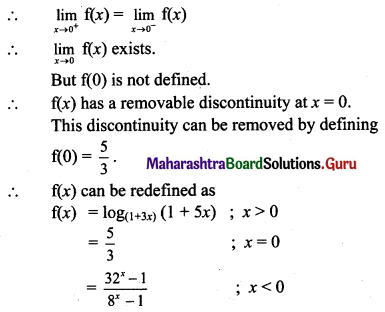 Maharashtra Board 11th Maths Solutions Chapter 8 Continuity Ex 8.1 Q9 (ii).2