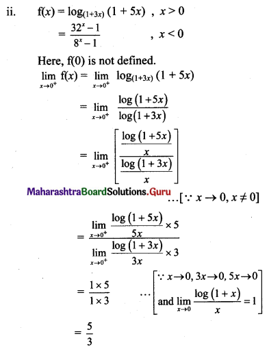Maharashtra Board 11th Maths Solutions Chapter 8 Continuity Ex 8.1 Q9 (ii)