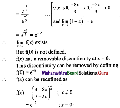 Maharashtra Board 11th Maths Solutions Chapter 8 Continuity Ex 8.1 Q9 (iii).1