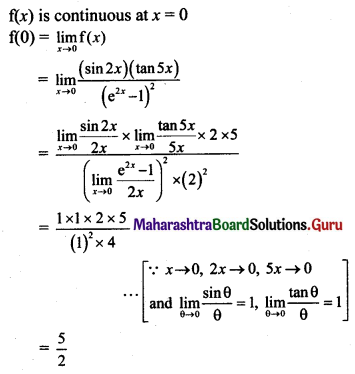 Maharashtra Board 11th Maths Solutions Chapter 8 Continuity Miscellaneous Exercise 8 I Q3